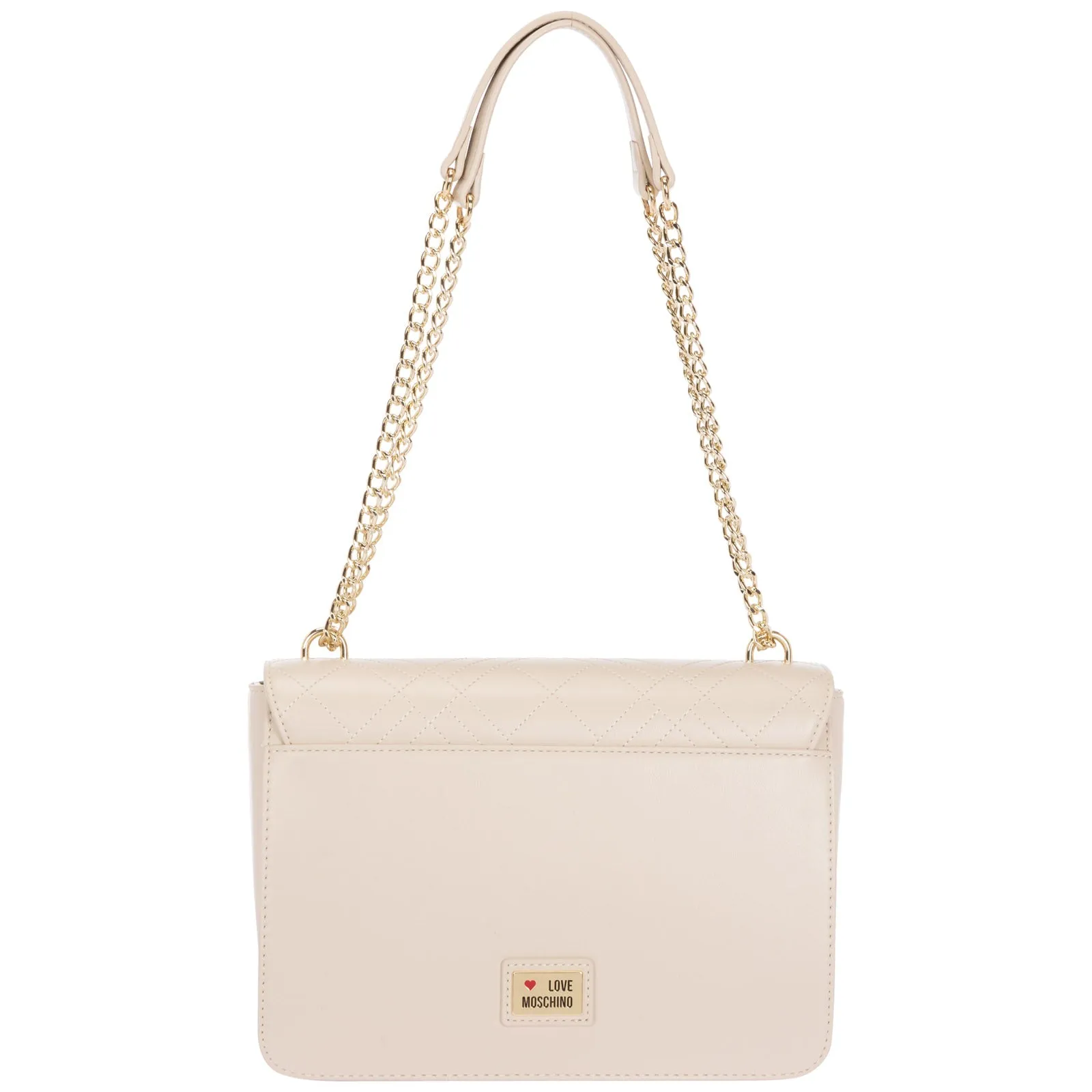Love Moschino Heart Embellished Chained Shoulder Bag
