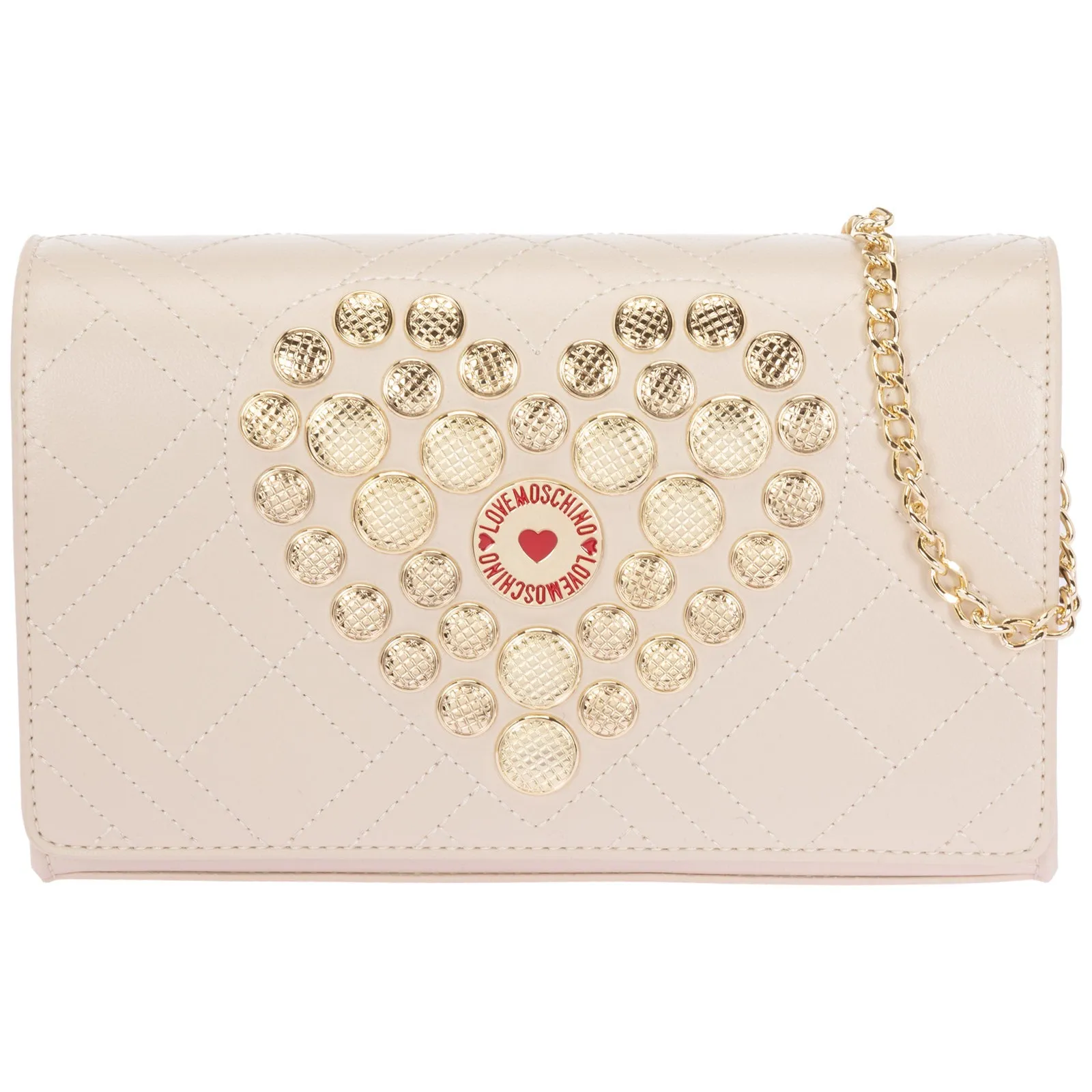 Love Moschino Heart Logo Detailed Crossbody Bag