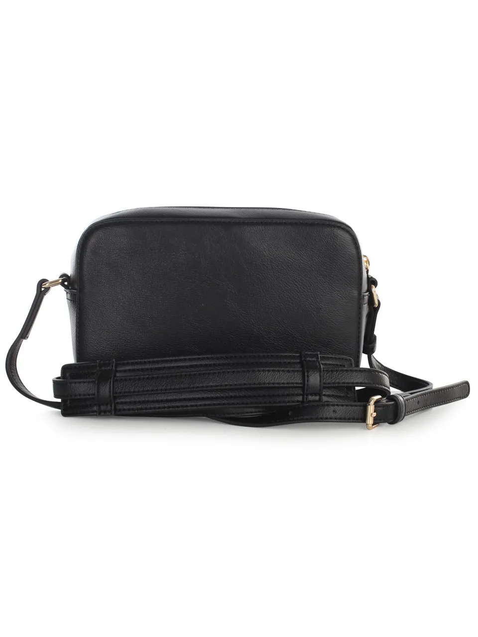 Love Moschino Logo Embossed Zipped Crossbody Bag