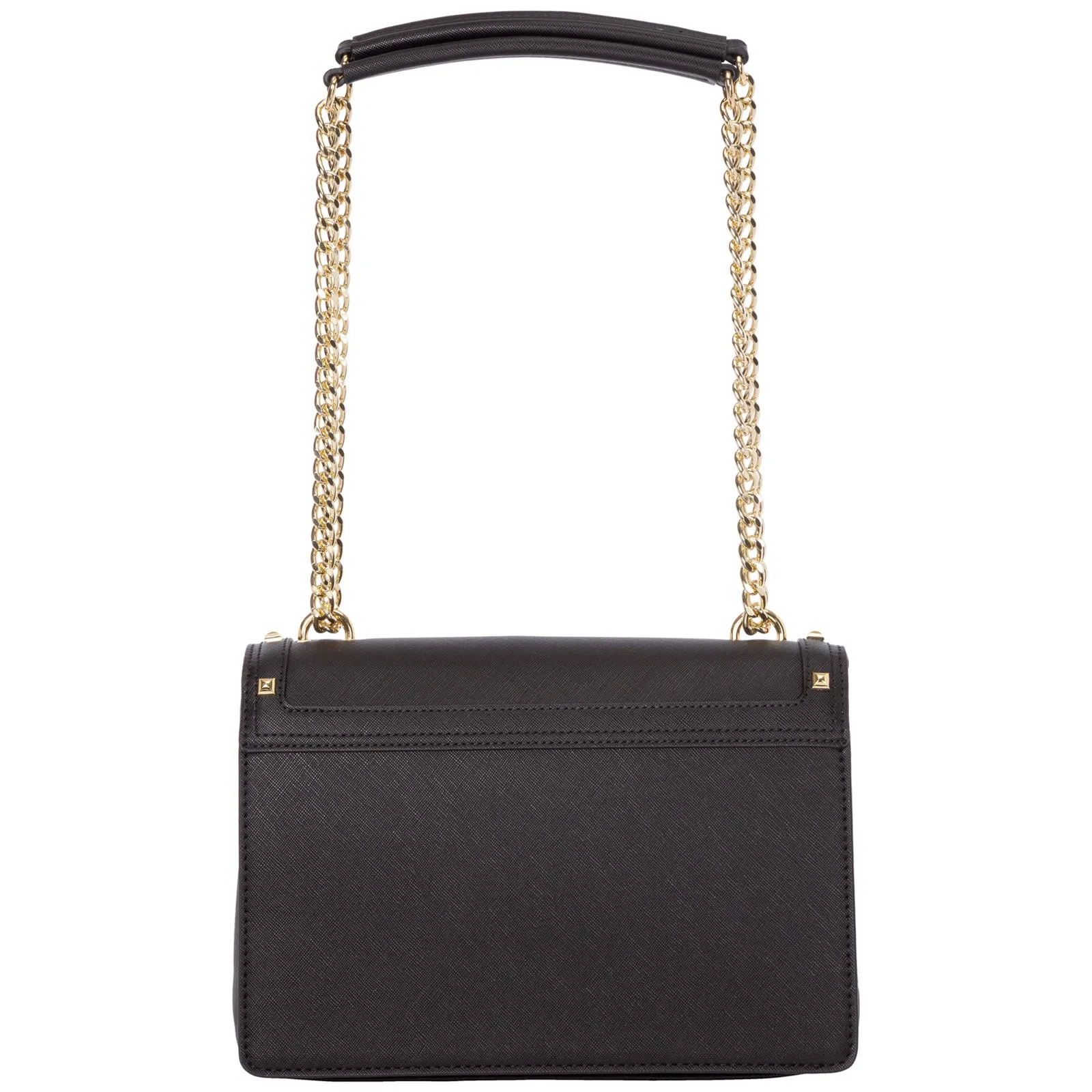 Love Moschino Logo Embroidered Chained Crossbody Bag