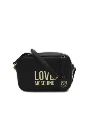 Love Moschino Logo Plaque Camera Crossbody Bag