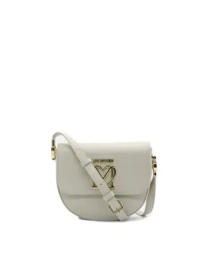 Love Moschino Logo Plaque Foldover Shoulder Bag