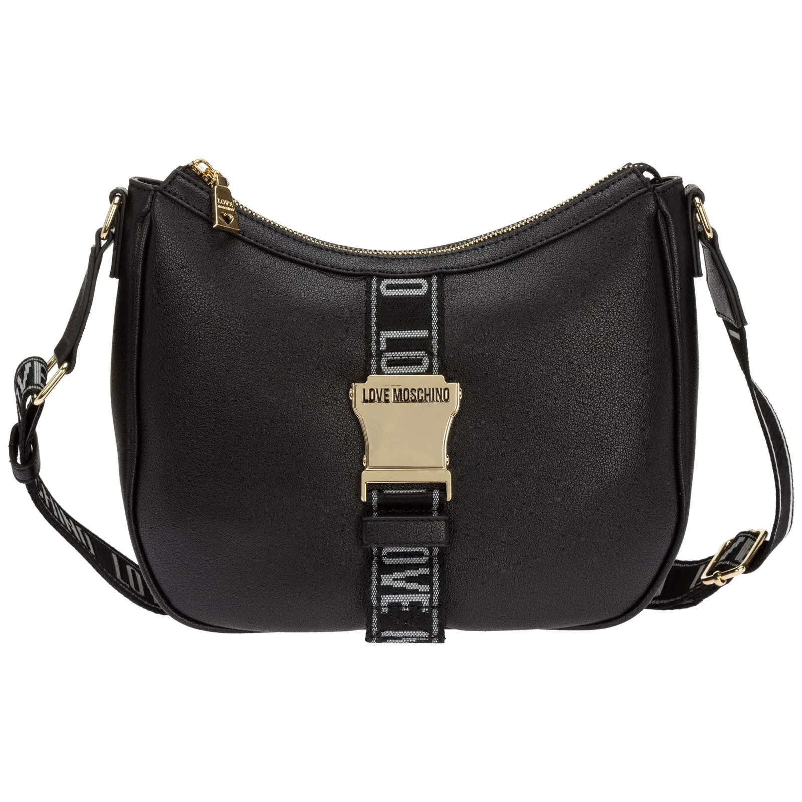 Love Moschino Logo-Tape Zipped Shoulder Bag