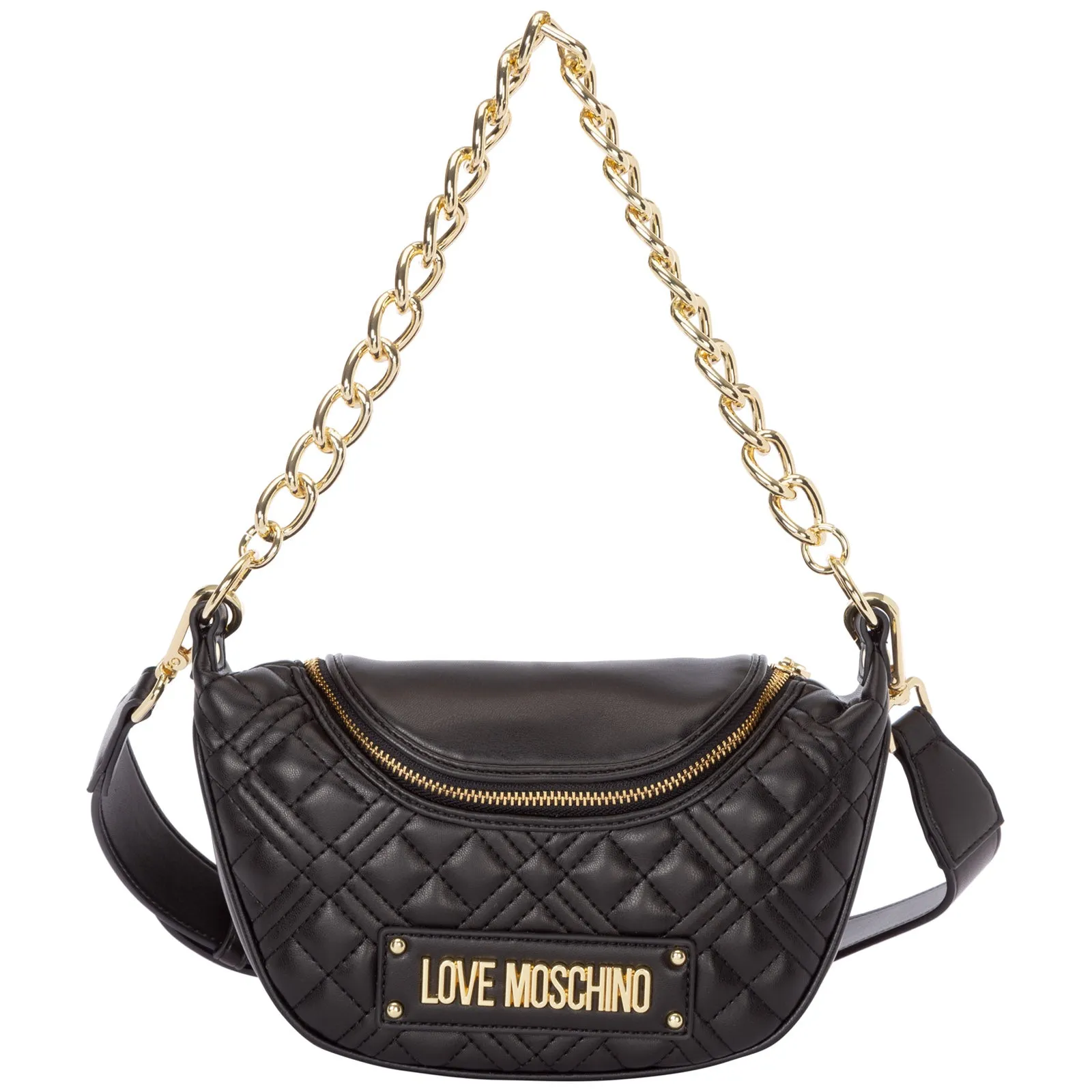 Love Moschino Shiny Quilted Shoulder Bag