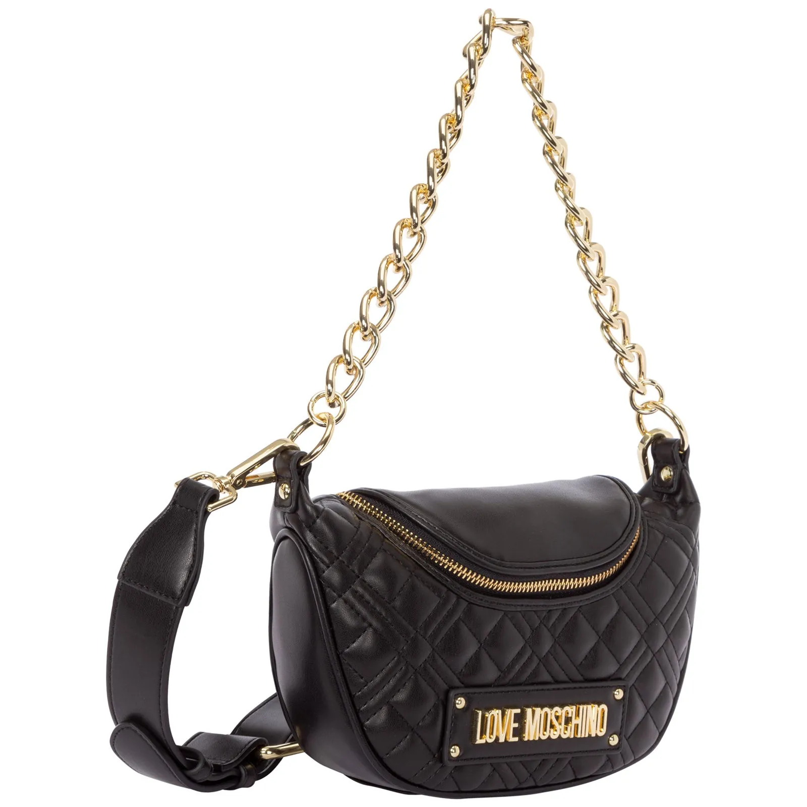 Love Moschino Shiny Quilted Shoulder Bag