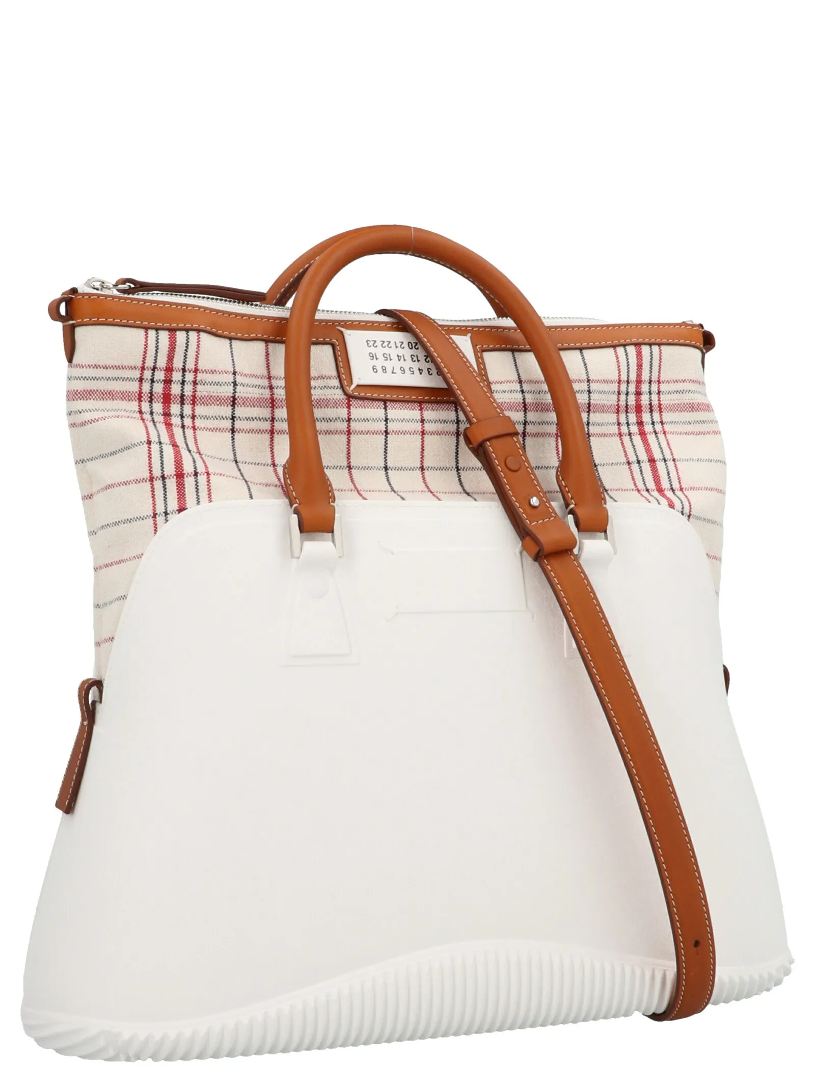 Maison Margiela Check Pattern Tote Bag