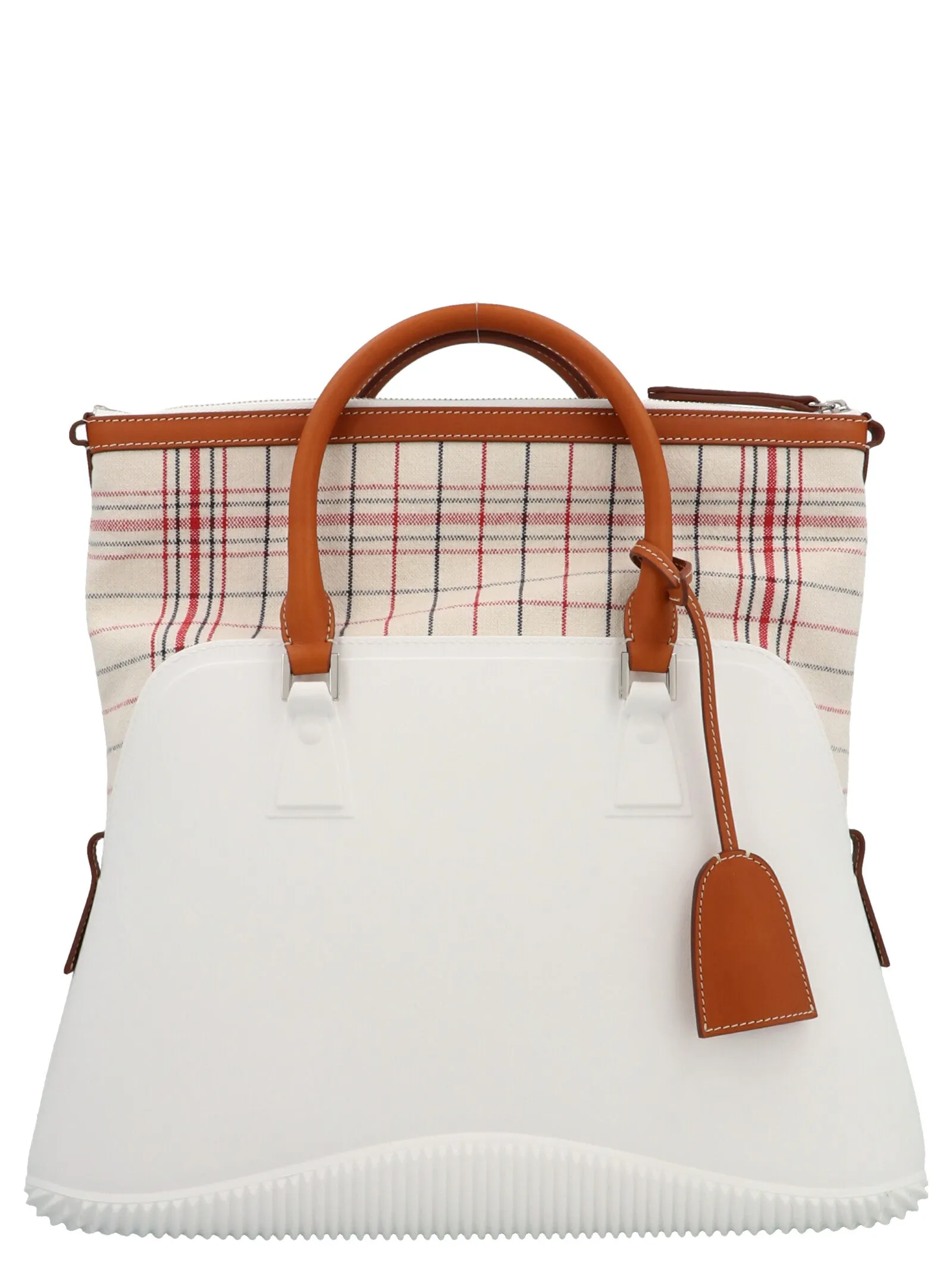 Maison Margiela Check Pattern Tote Bag