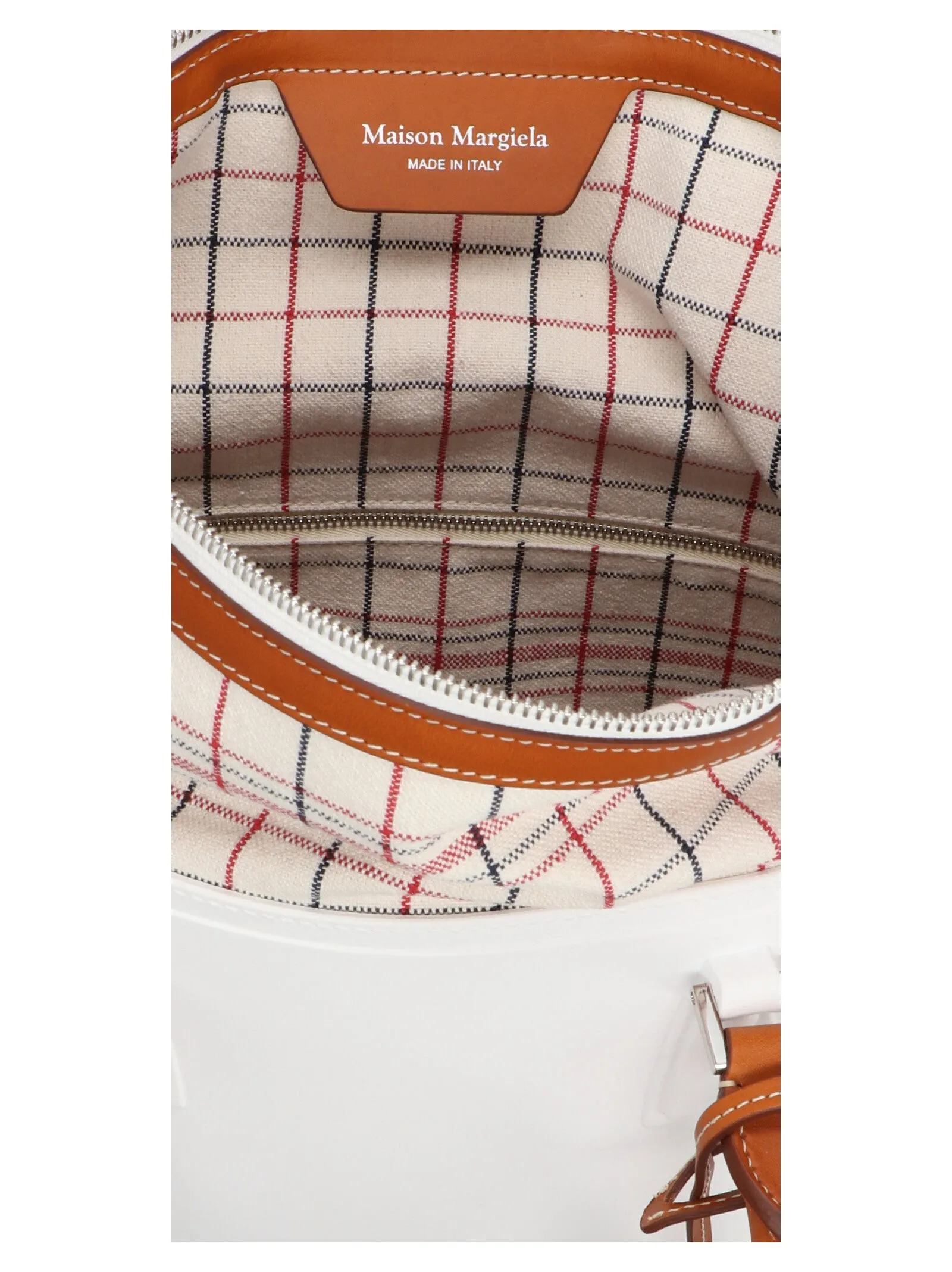 Maison Margiela Check Pattern Tote Bag