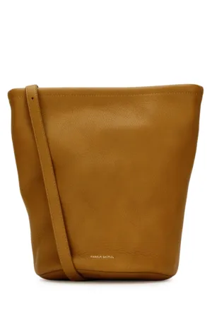 Mansur Gavriel Logo Printed Zipped Bucket Bag