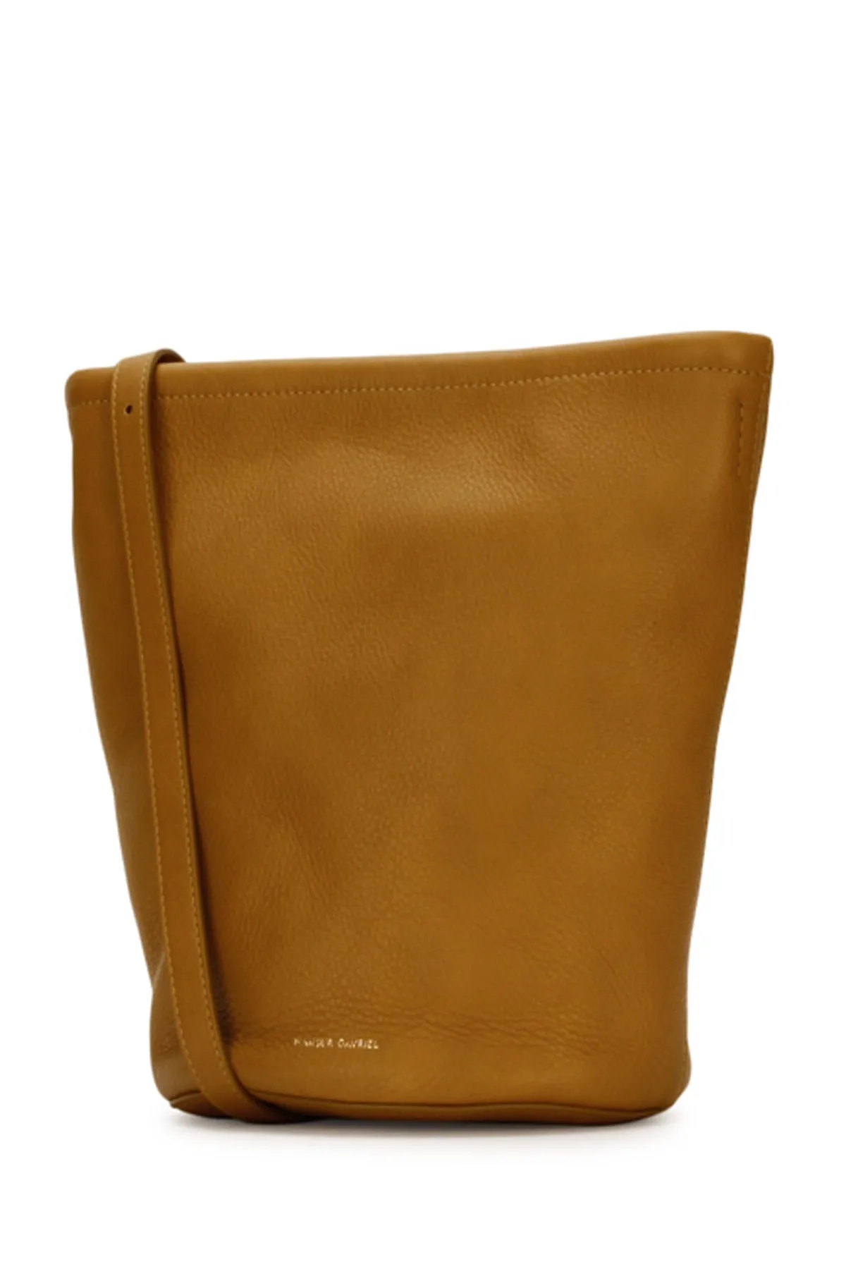 Mansur Gavriel Logo Printed Zipped Bucket Bag