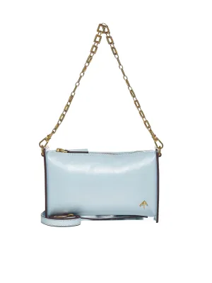 Manu Atelier Logo Plaque Chain Link Mini Shoulder Bag