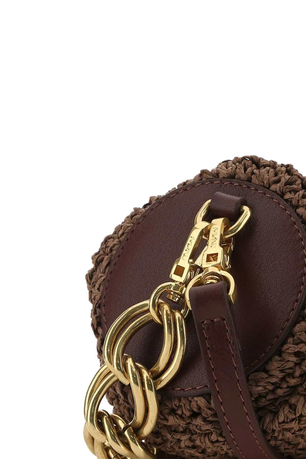 Manu Atelier Logo Plaque Mini Cylinder Bag