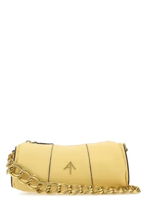 Manu Atelier Logo Plaque Mini Cylinder Bag