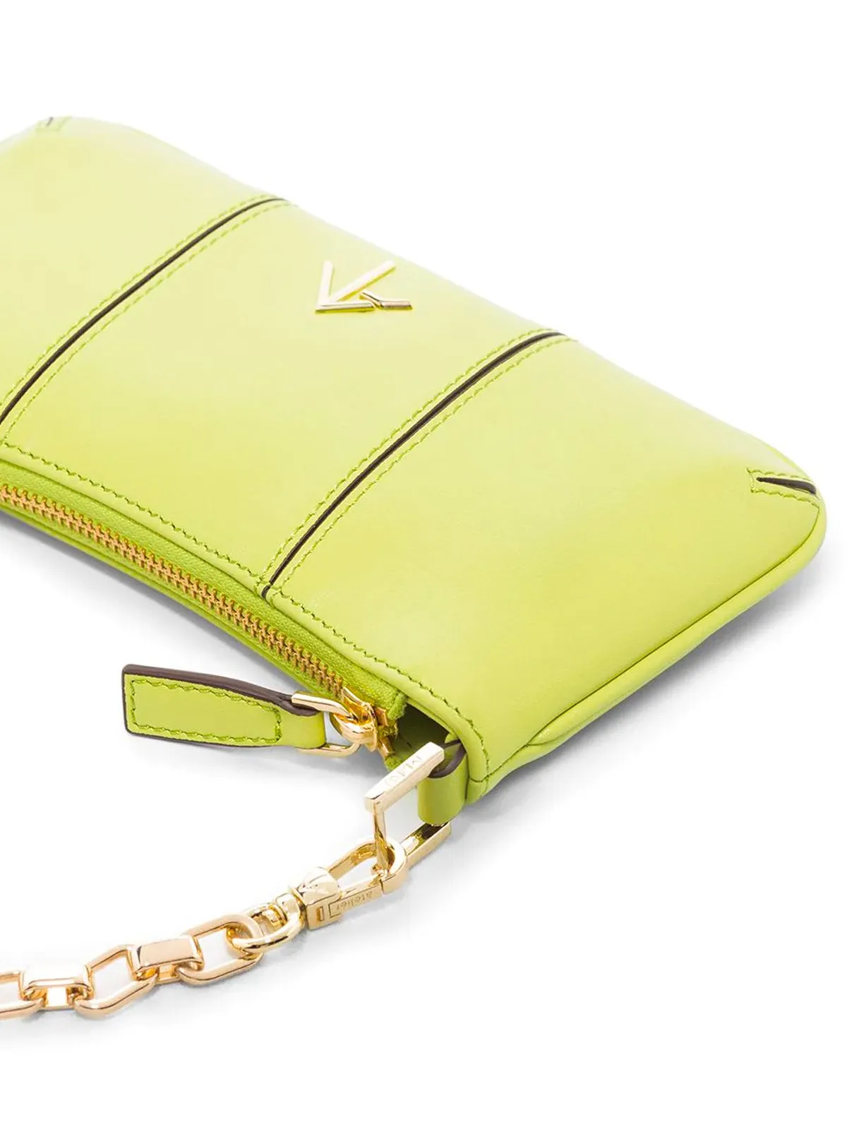 Manu Atelier Tonal Stitched Mini Pita Shoulder Bag