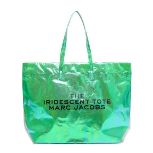 Marc Jacobs Iridescent Logo Printed Tote Bag