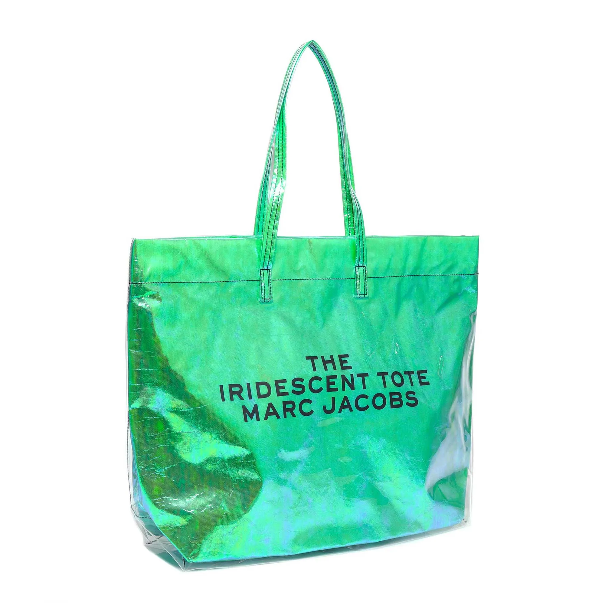 Marc Jacobs Iridescent Logo Printed Tote Bag