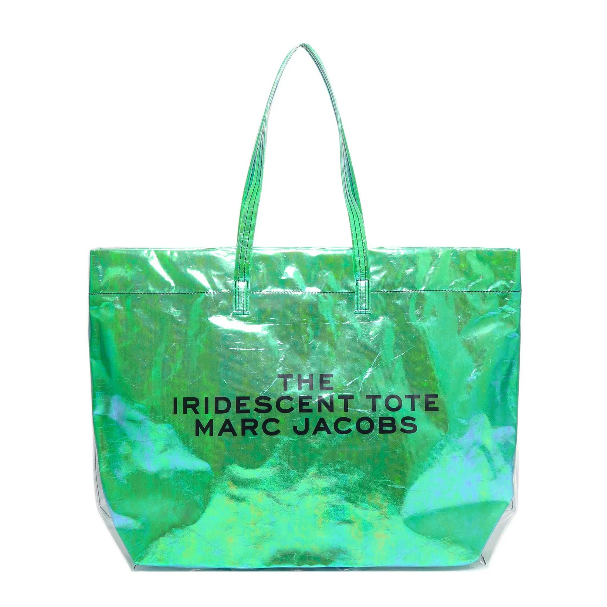 Marc Jacobs Iridescent Logo Printed Tote Bag