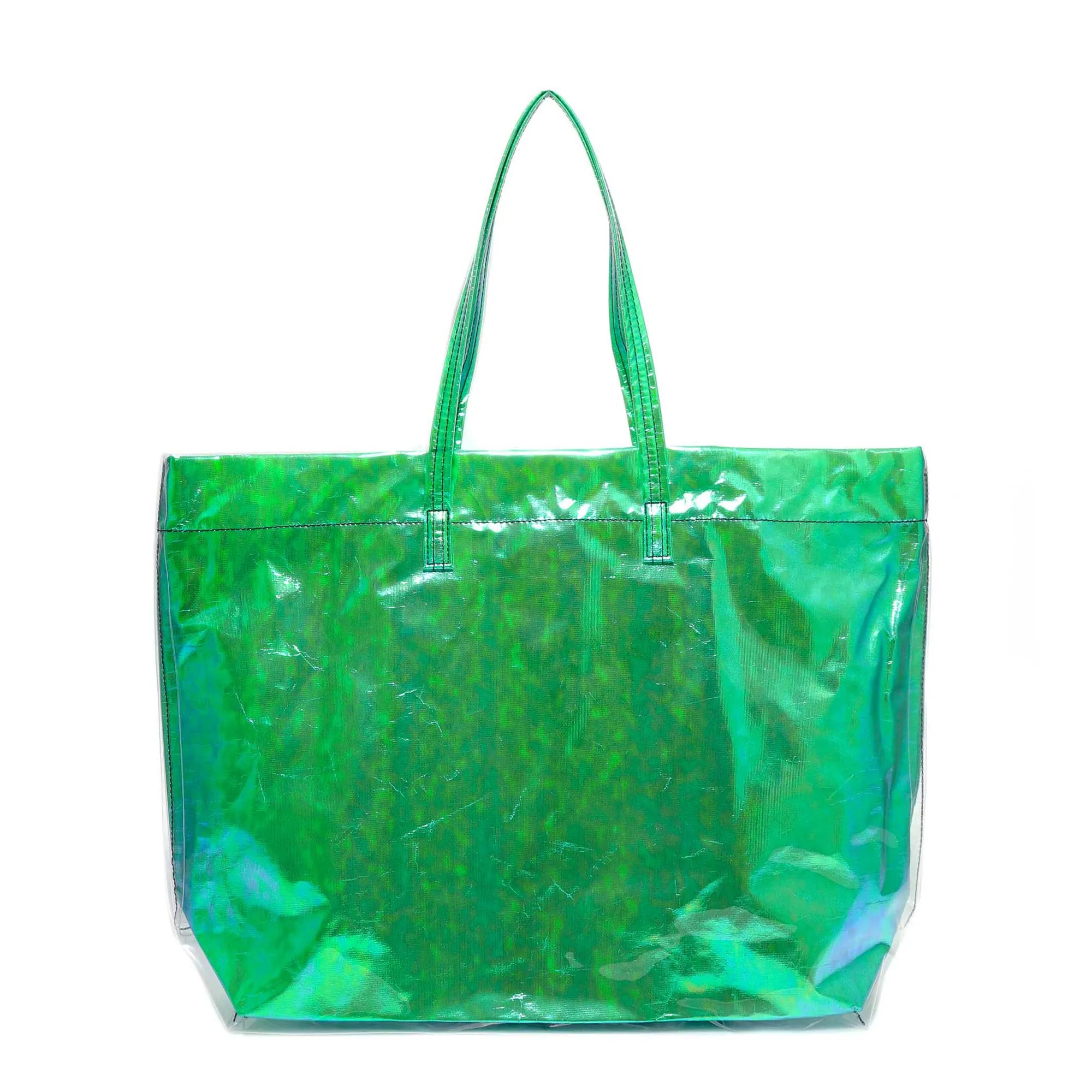 Marc Jacobs Iridescent Logo Printed Tote Bag