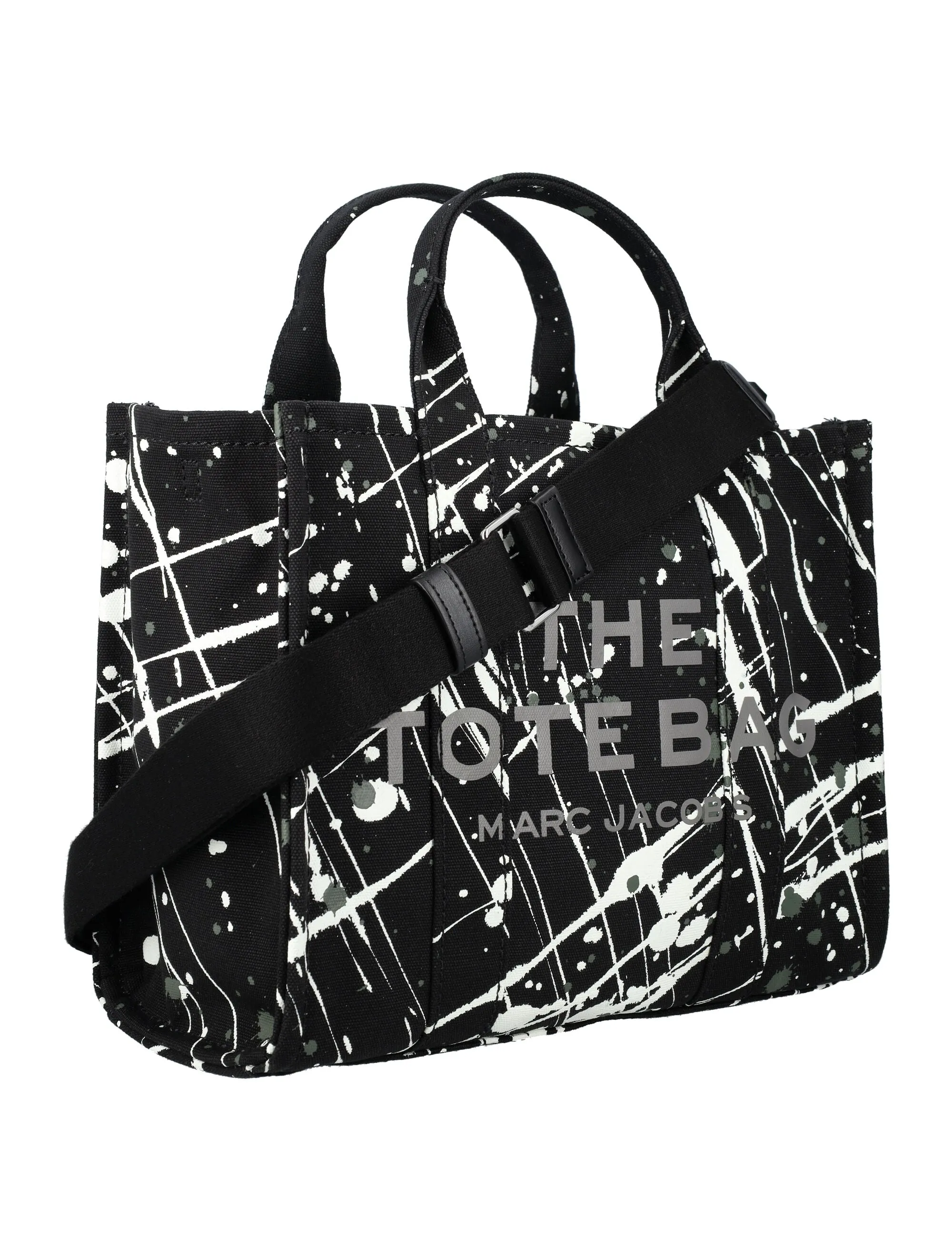 Marc Jacobs Logo Paint Printed Small Tote Bag