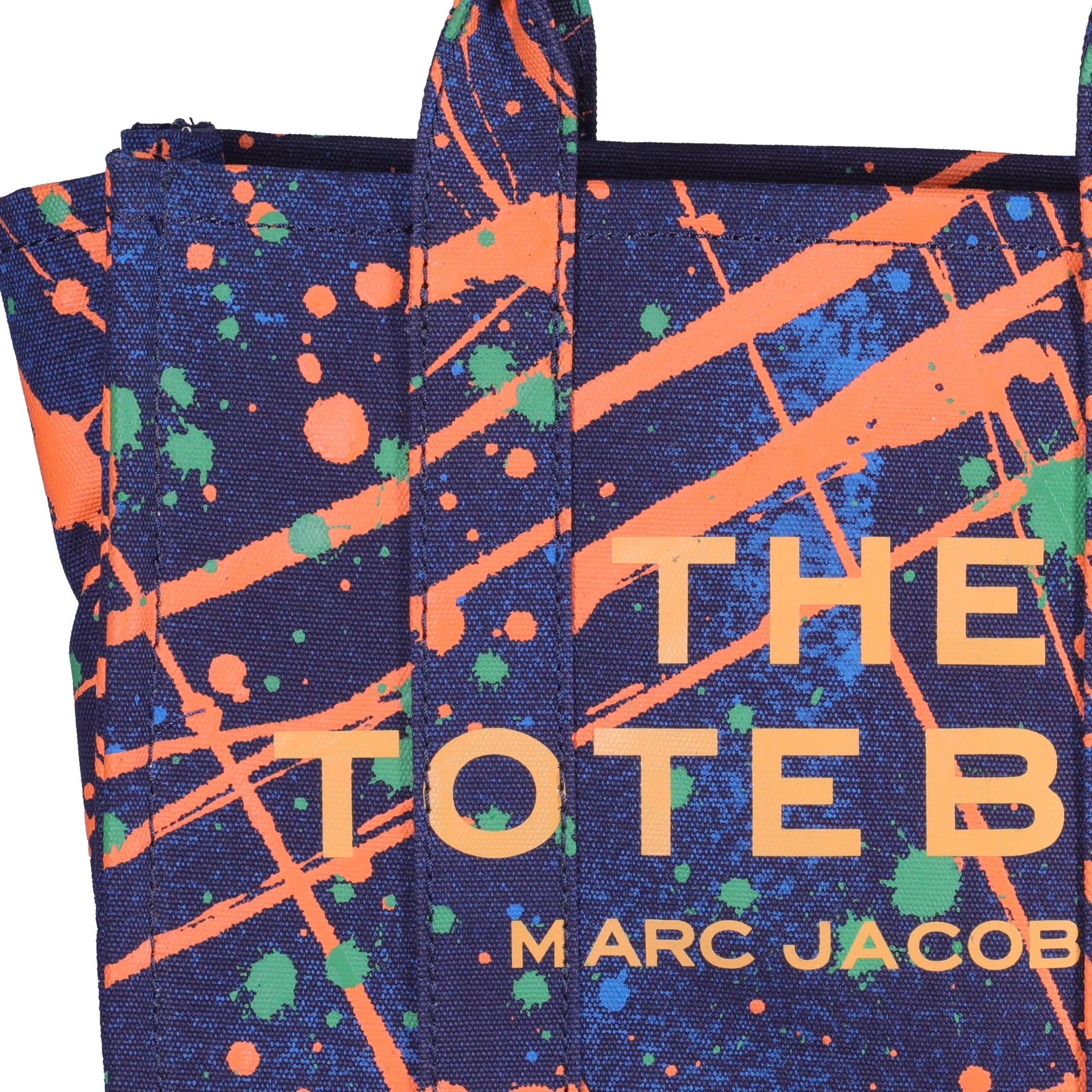 Marc Jacobs Logo Paint Printed Small Tote Bag