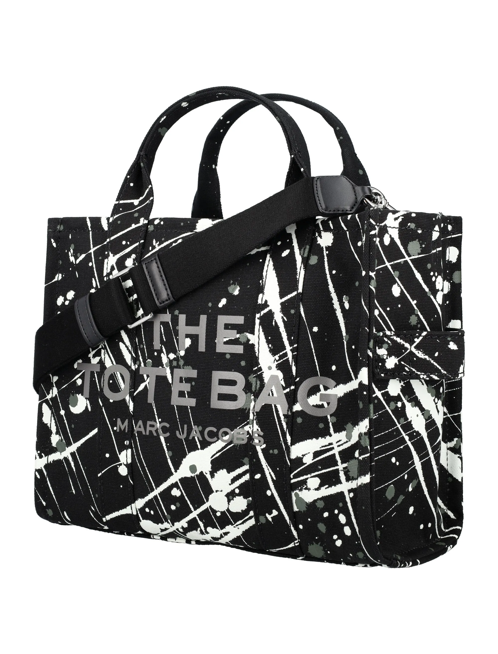 Marc Jacobs Logo Paint Printed Small Tote Bag