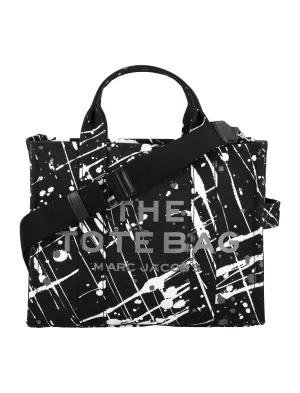 Marc Jacobs Logo Paint Printed Small Tote Bag