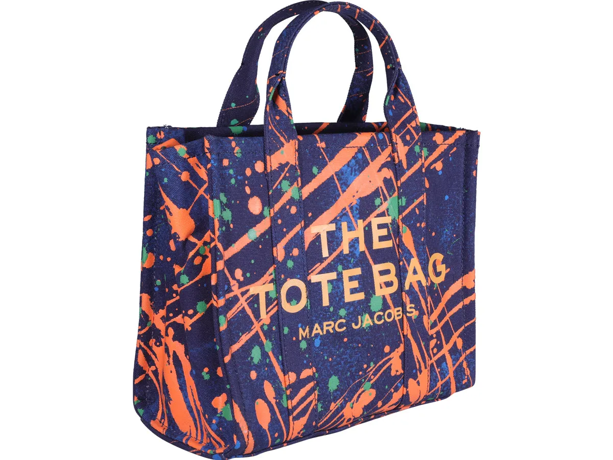 Marc Jacobs Logo Paint Printed Small Tote Bag