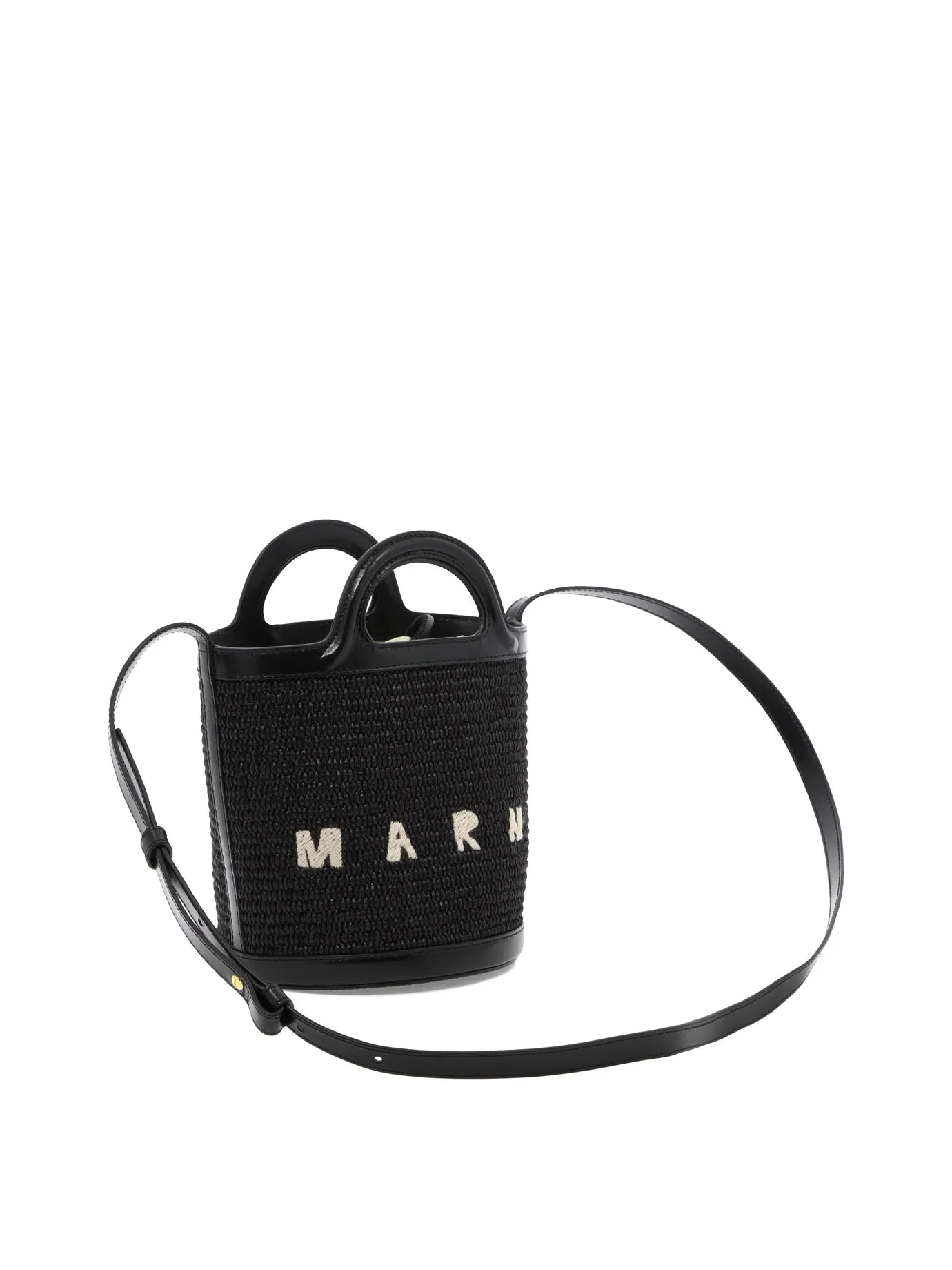 Marni Logo Embroidered Bucket Bag
