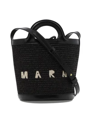 Marni Logo Embroidered Bucket Bag