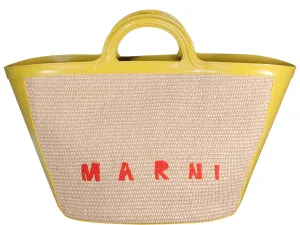 Marni Logo Embroidered Tote Bag