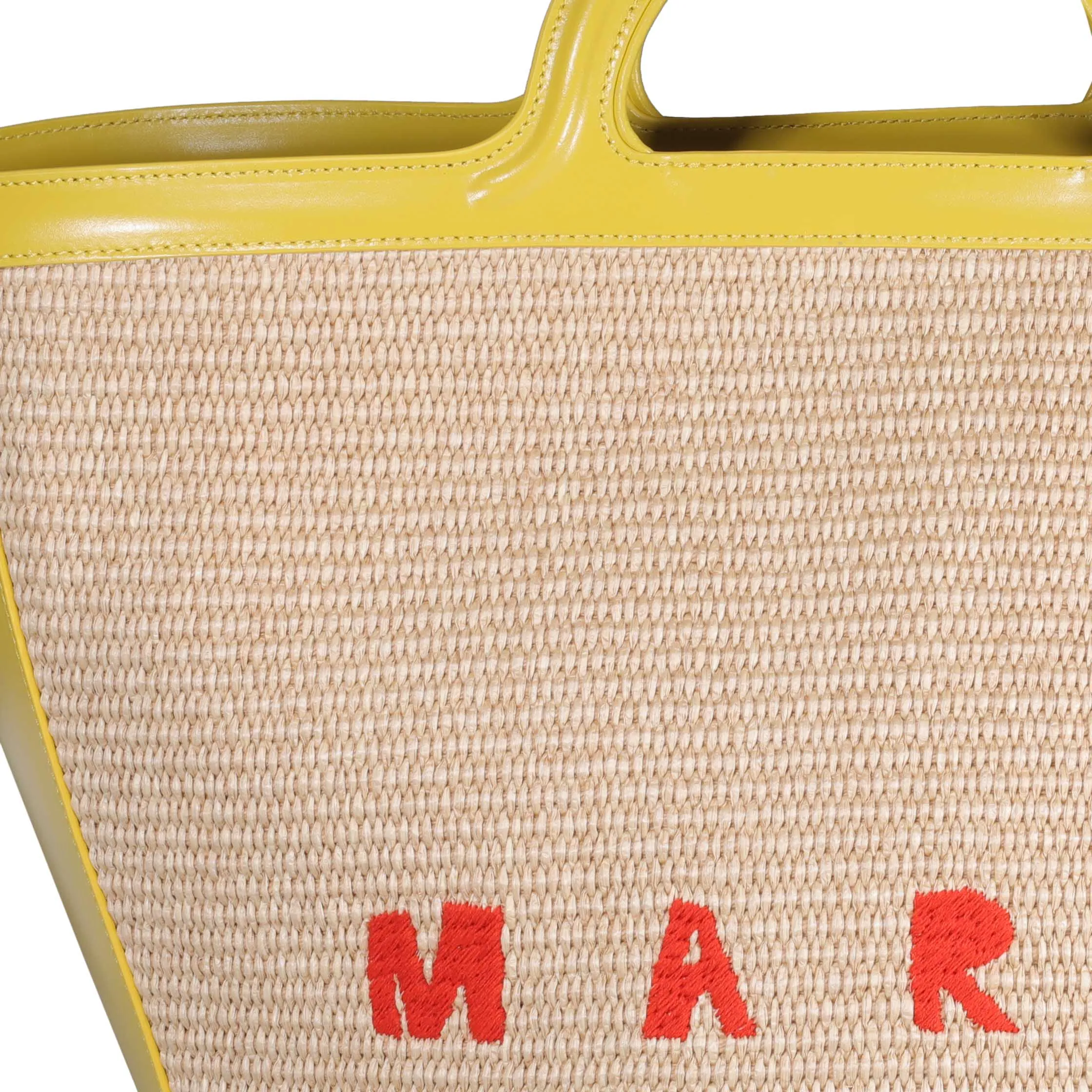 Marni Logo Embroidered Tote Bag