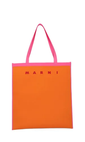 Marni Logo Printed Tote Bag