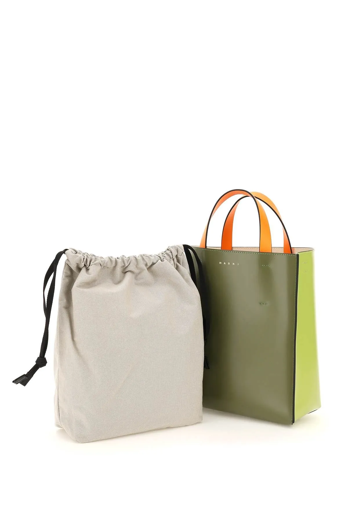 Marni Museo Logo Detailed Tote Bag