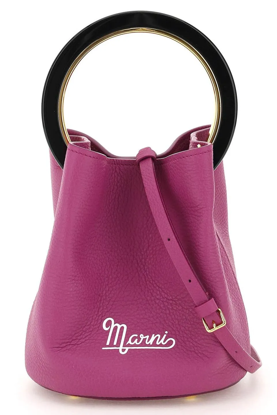 Marni Pannier Logo Print Small Tote Bag