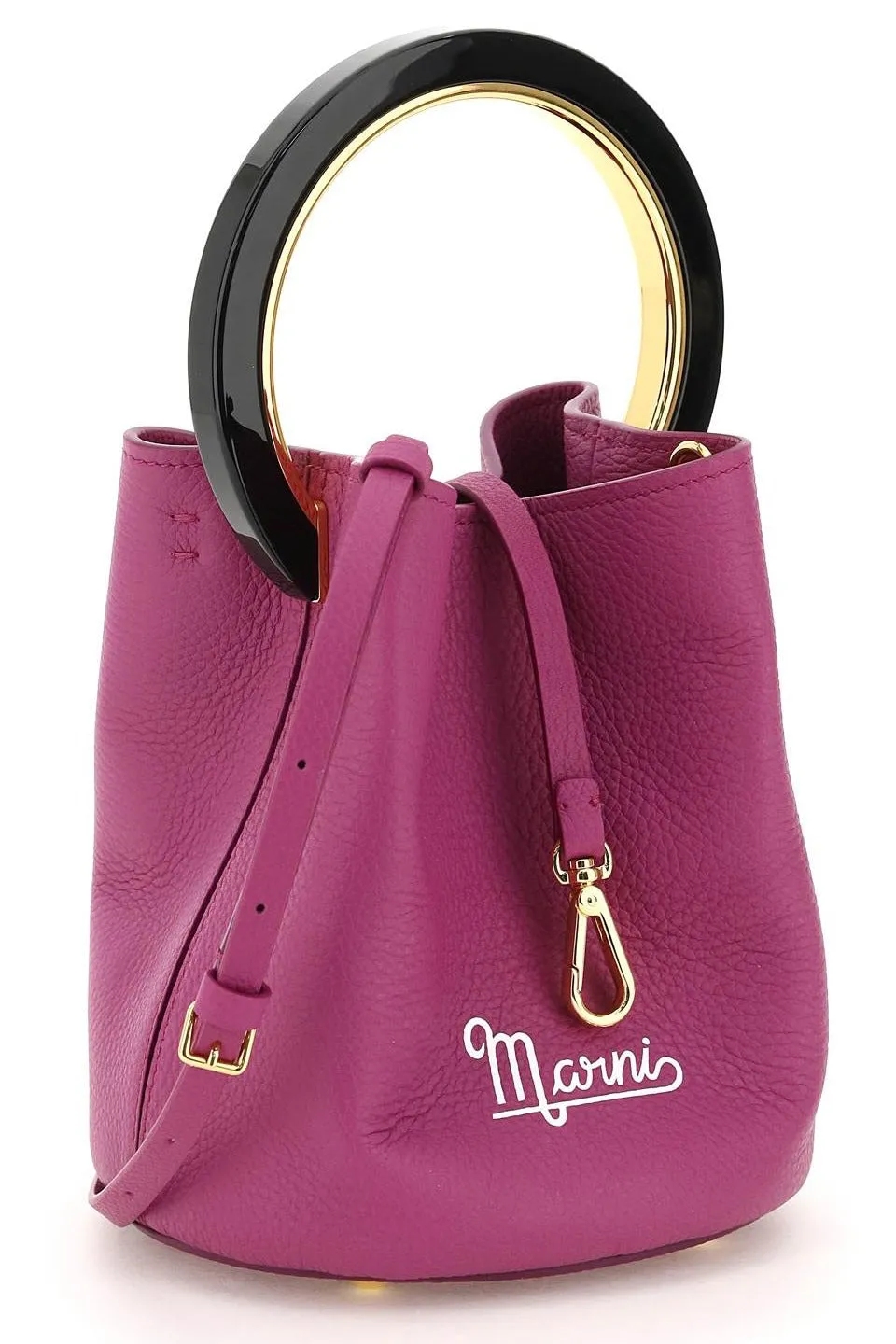 Marni Pannier Logo Print Small Tote Bag