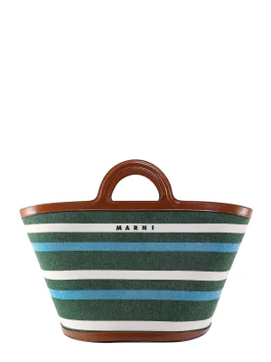 Marni Tropicalia Striped Large Tote Bag