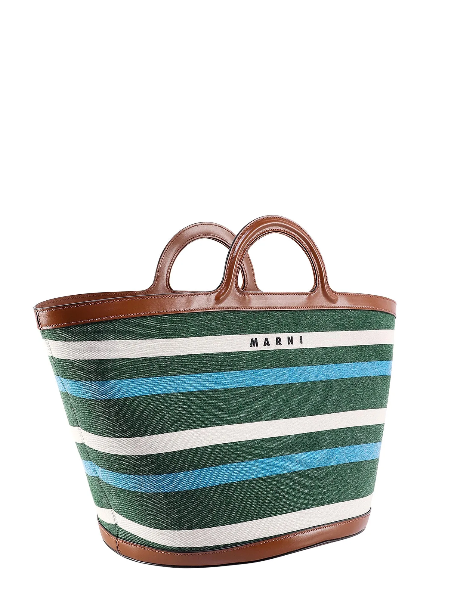 Marni Tropicalia Striped Large Tote Bag