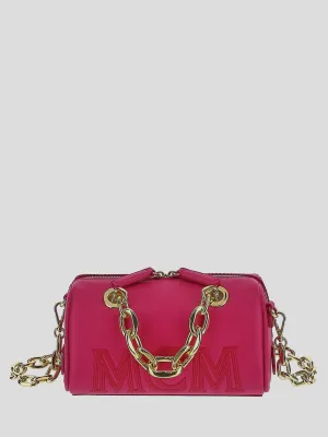 MCM Boston Logo Detailed Mini Crossbody Bag