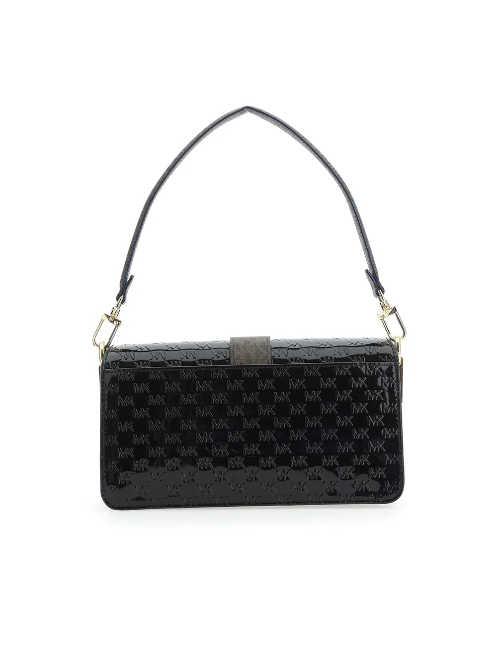 Michael Michael Kors Greenwich Medium Logo Embossed Shoulder Bag