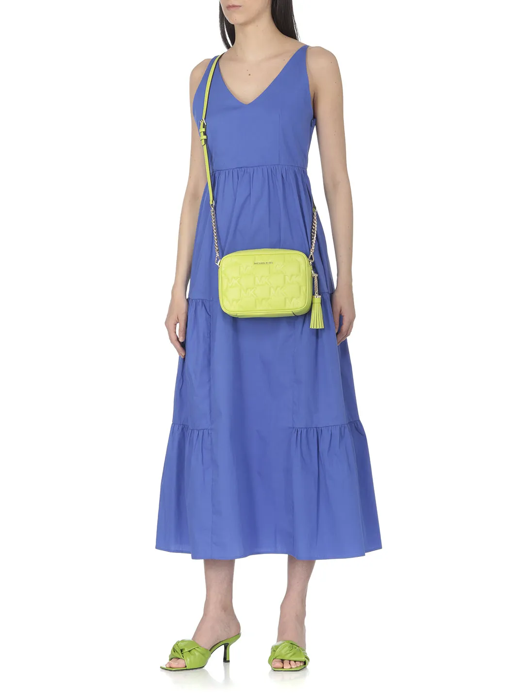 Michael Michael Kors Logo Embossed Crossbody Bag