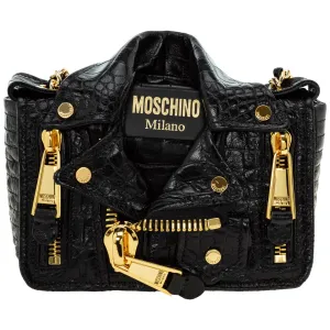 Moschino Biker Chain-Link Crossbody Bag