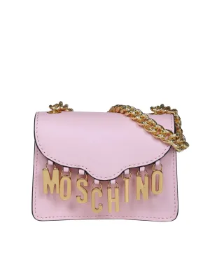 Moschino Lettering Charm Small Shoulder Bag