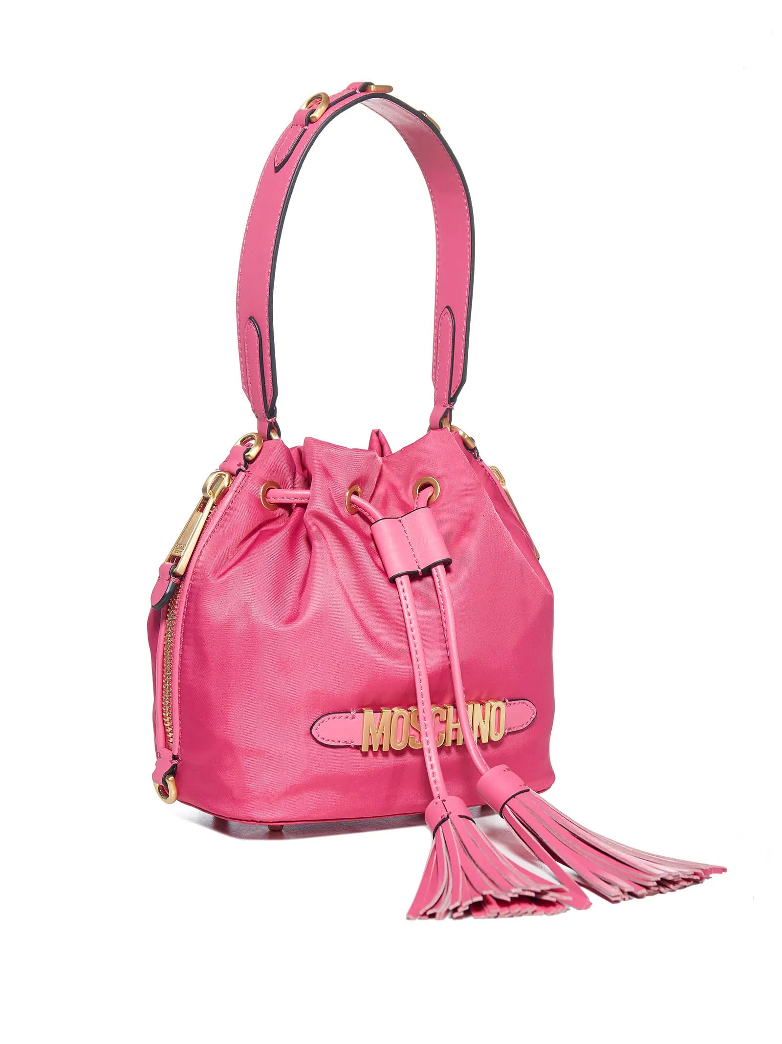 Moschino Logo Plaque Shoulder Bag