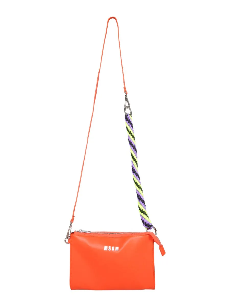 MSGM Logo Print Shoulder Bag