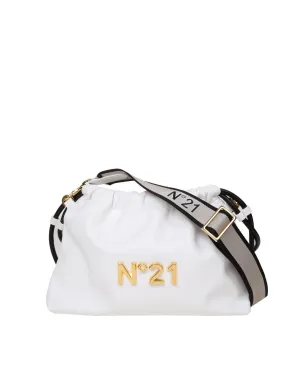 N21 Logo Plaque Drawstring Clutch Bag