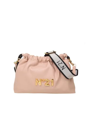 N21 Logo Plaque Drawstring Clutch Bag