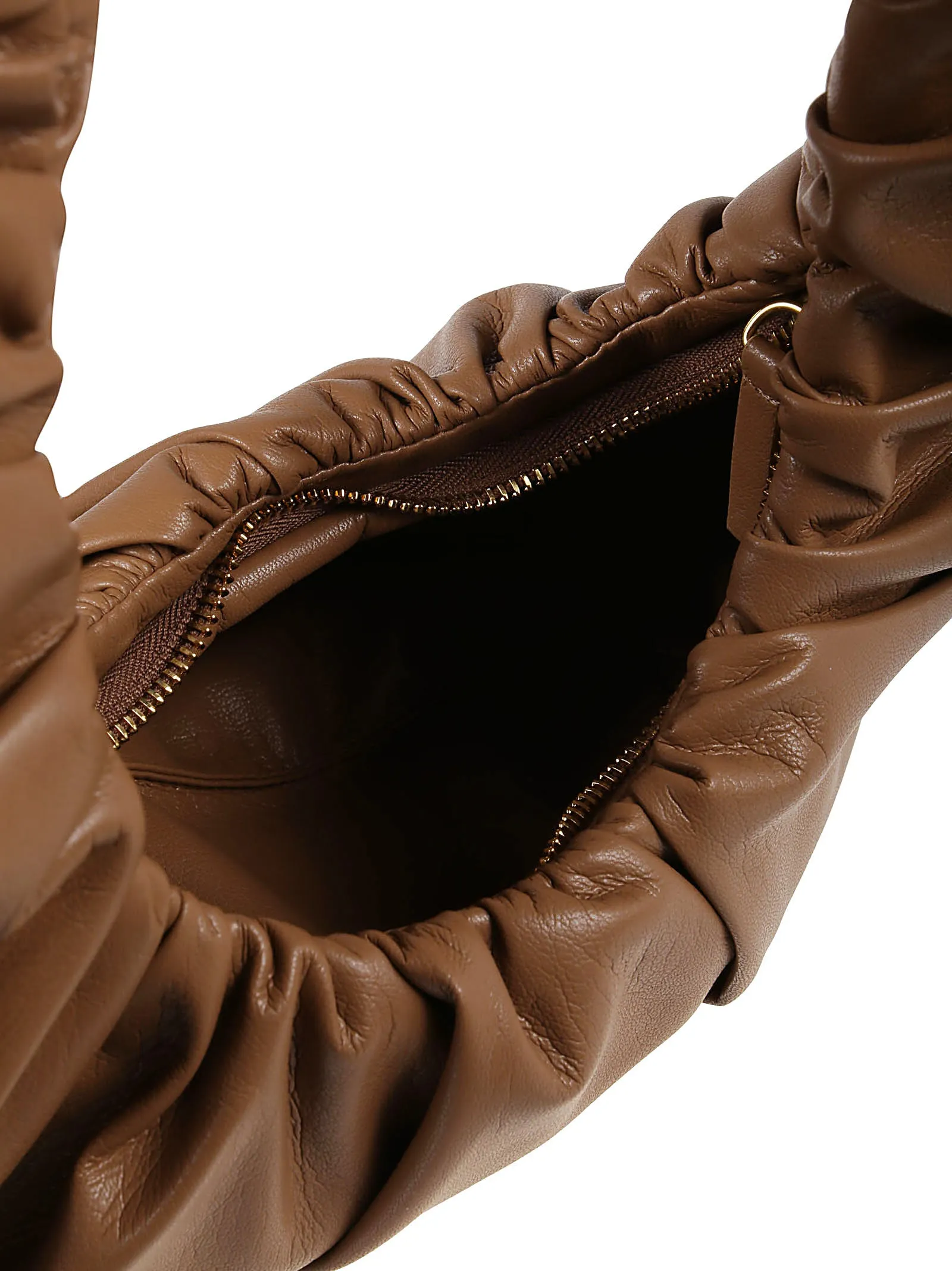 Nanushka Ruched Zipped Shoulder Bag