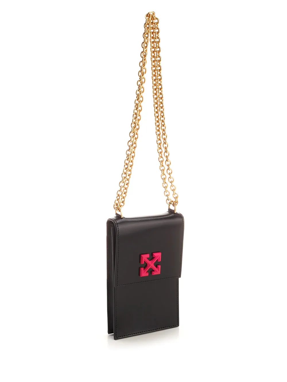Off-White Arrow Detailed Chain-Link Crossbody Bag