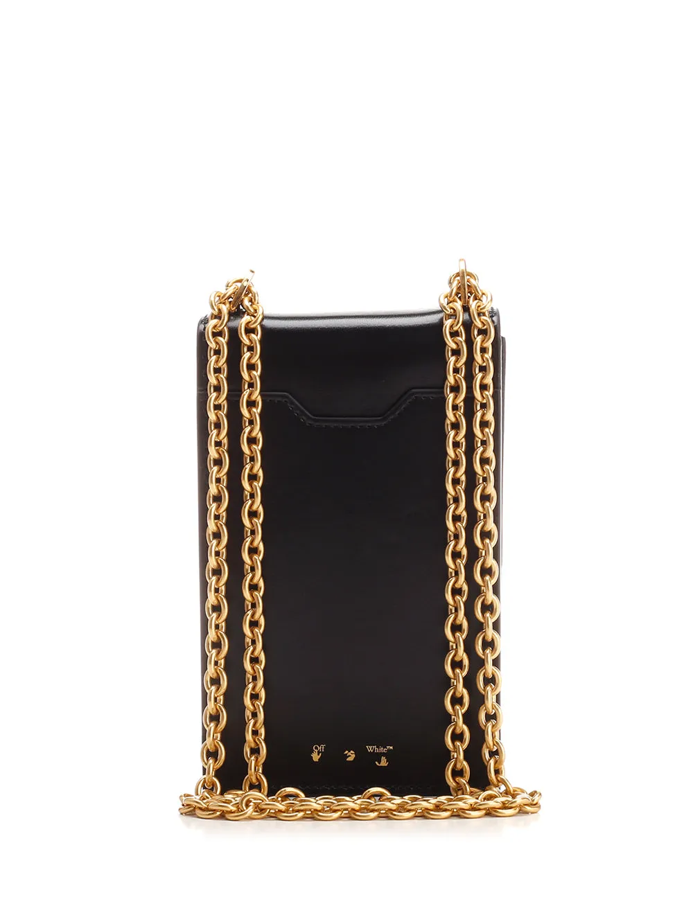Off-White Arrow Detailed Chain-Link Crossbody Bag