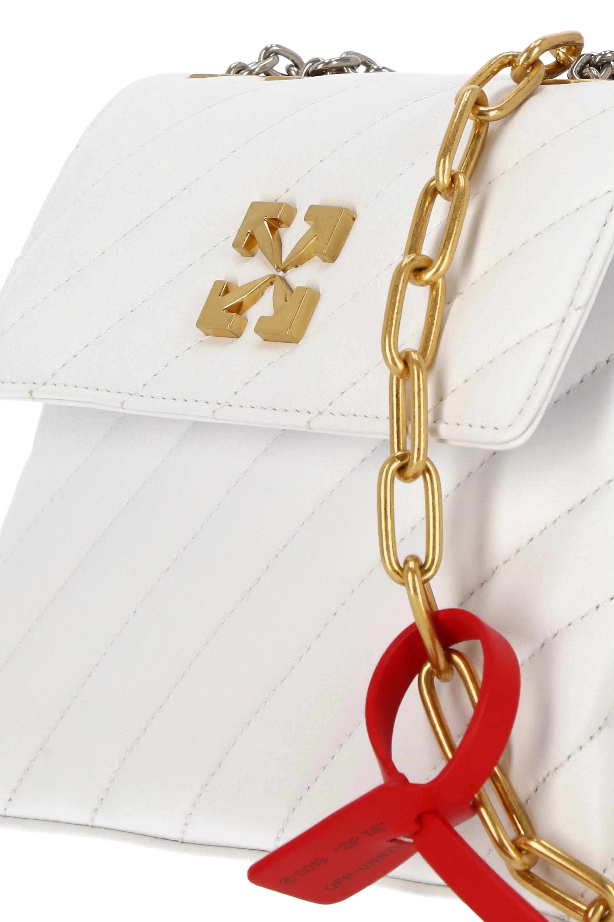 Off-White Jackhammer 19 Logo Plaque Shoulder Bag